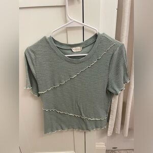 Green Ribbed Altar’d State Shirt